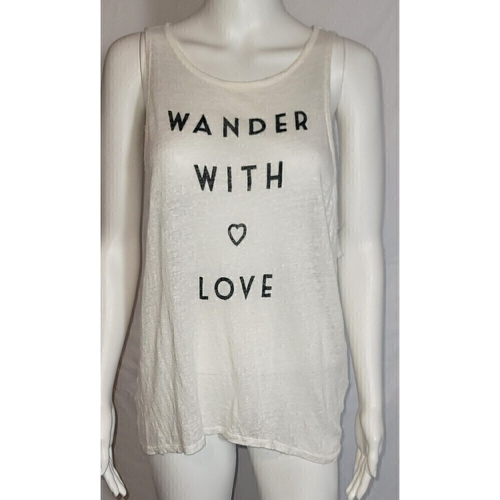 Forever21 Burnout Wander With Love Muscle Tank Top Size M